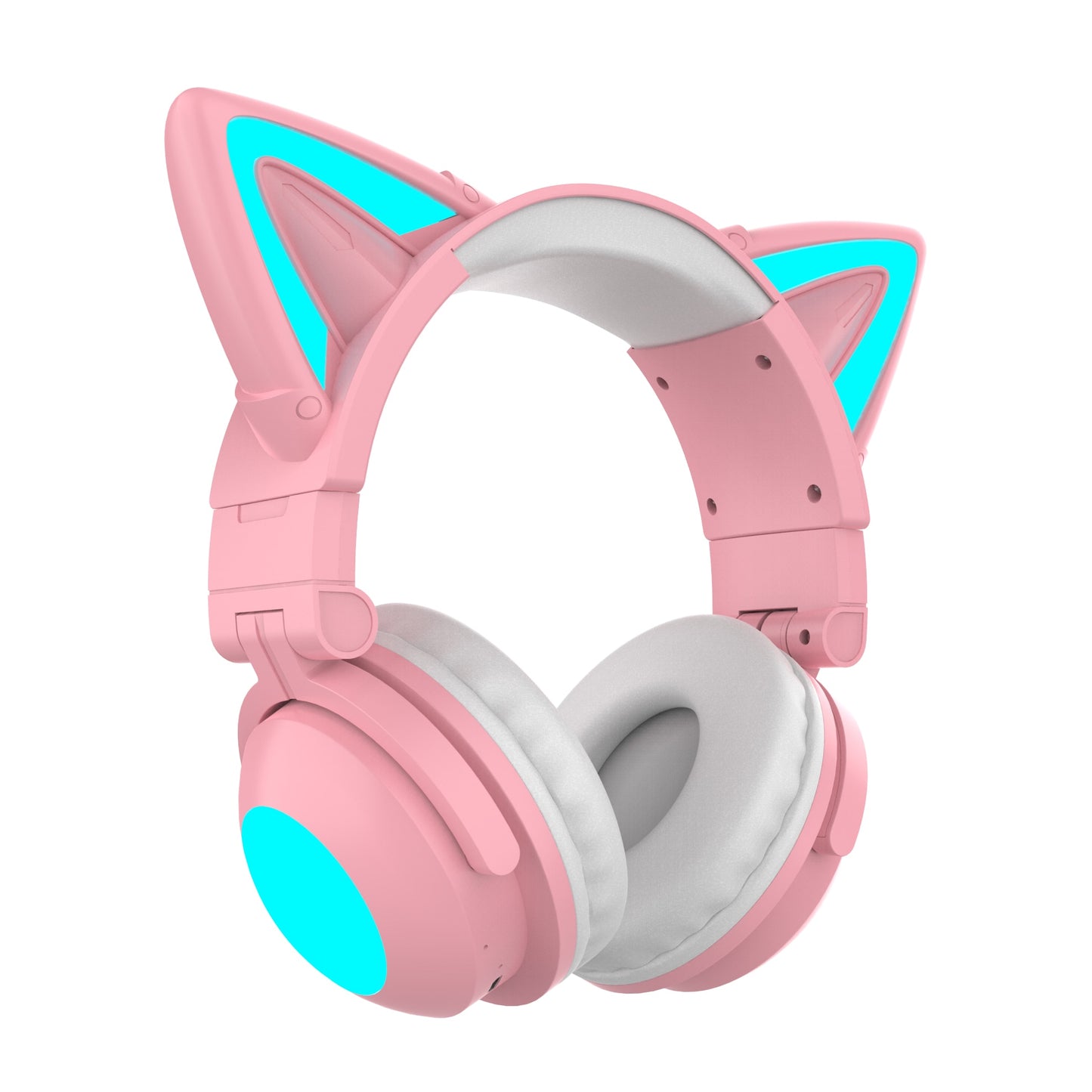 RGB Cute Cat Wireless Headphones with Microphone 7.1 Stereo Music