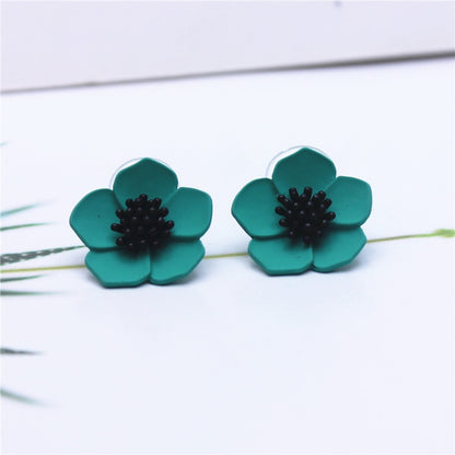 Flower Stud Earrings - Sweet Jewelry for Women