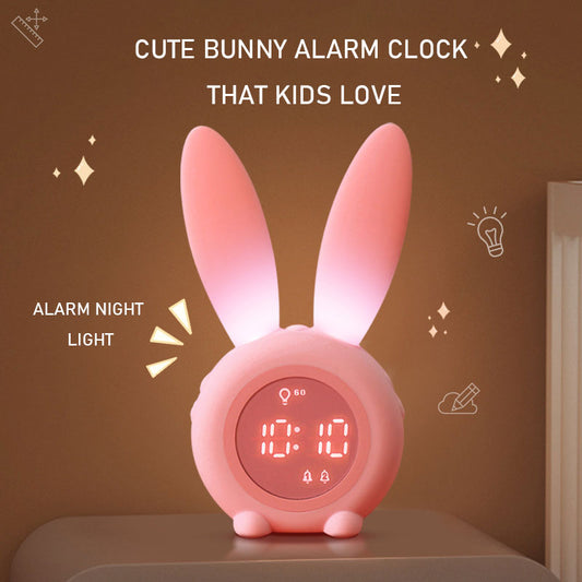Cute Cartoon Rechargeable Luminous Digital Clock