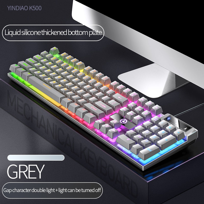Color-Matching Backlit Wired Keyboard