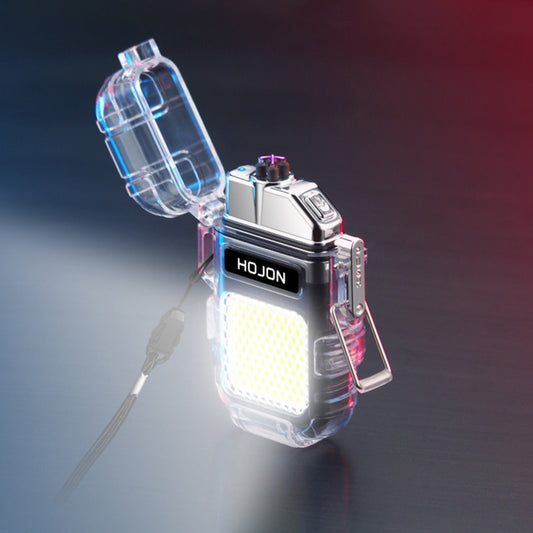 Electric Torch Transparent Waterproof USB Rechargeable Lighters