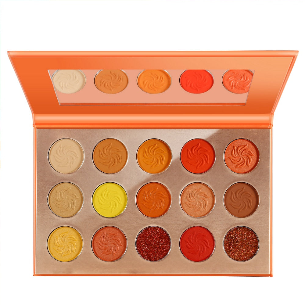15 Colors Pigment Shimmering Matte Eyeshadow