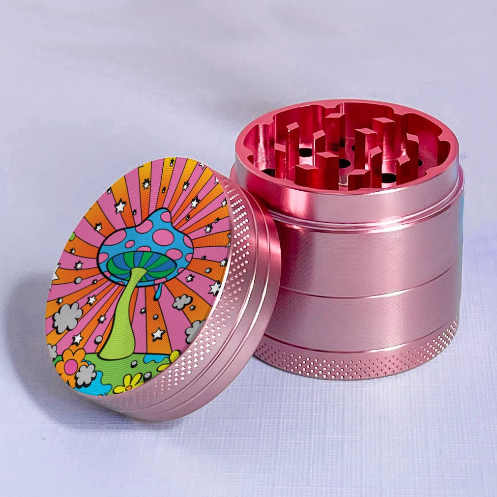 Mushroom Pink Grinder Cutting - High Quality 4-Layer Machine,