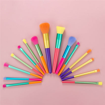 8/15Pcs Colorful Makeup Brush Set