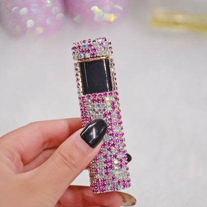 Rhinestone Touch Screen Rechargeable Lighter