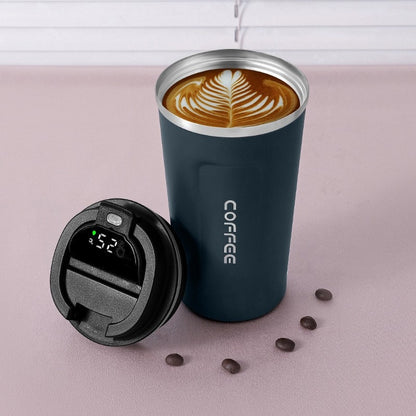 12oz Coffee Travel Mug With Temperature Display