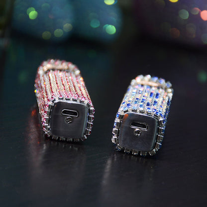 Rhinestone Touch Screen Rechargeable Lighter