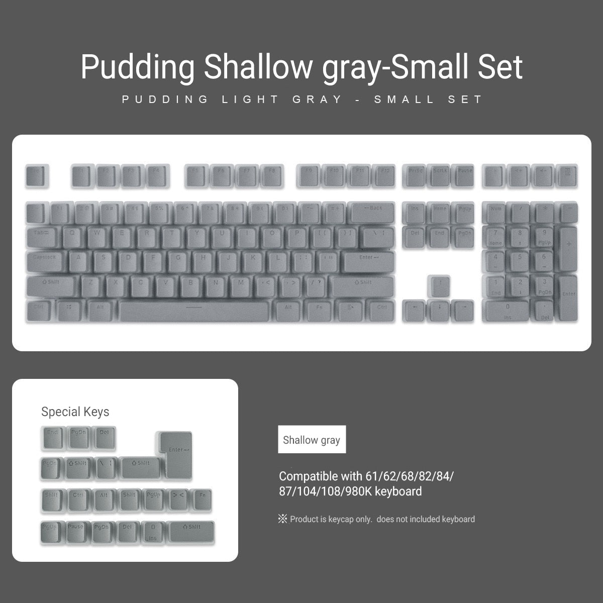Pimp Your Keyboard with 129 Double Shot Pudding Keycaps in OEM Profile