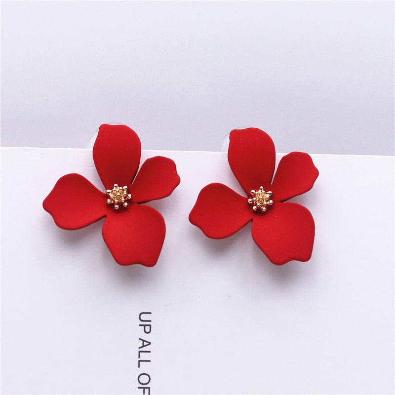 Flower Stud Earrings - Sweet Jewelry for Women