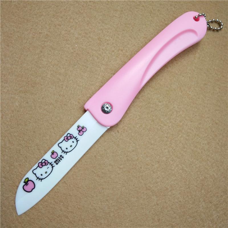 Kawaii Folding Knife: Cute Mini Fruit Knife and Peeler Pendant