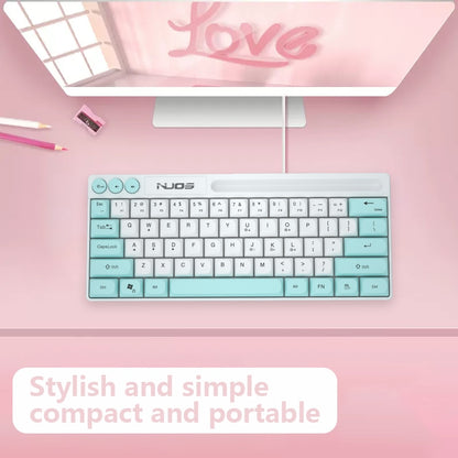 Pink Mini Keyboard with Phone Holder