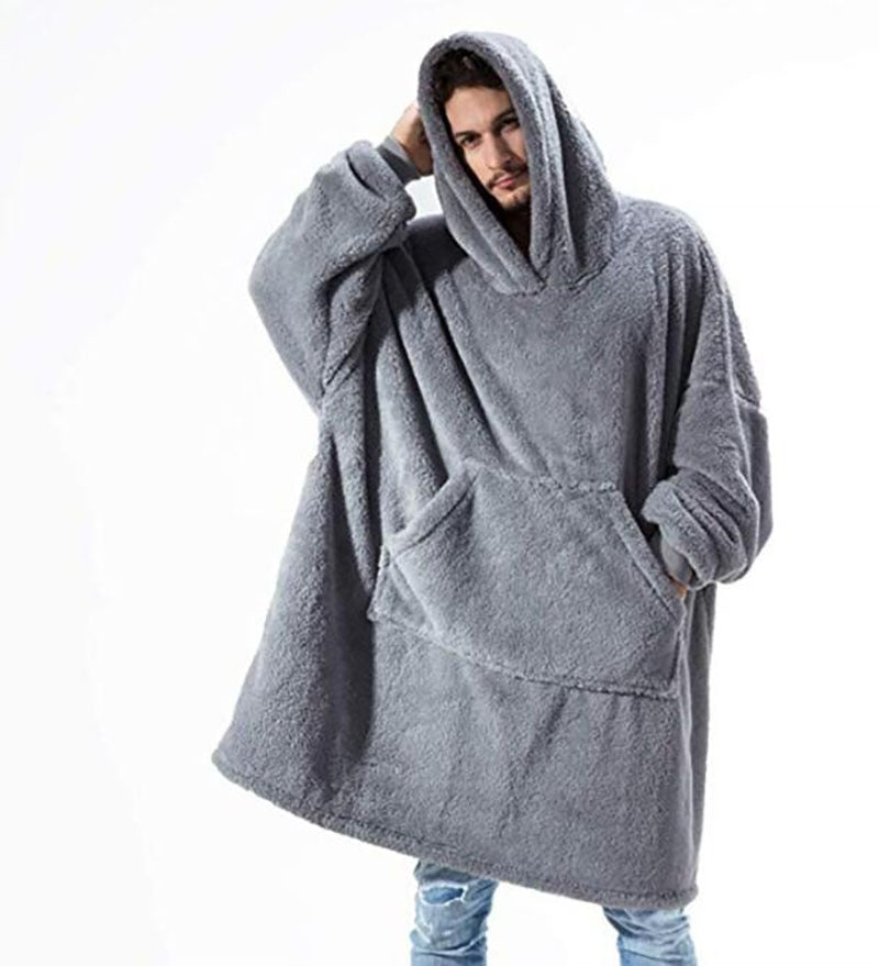 Winter Warm TV Pocket Hooded Blankets