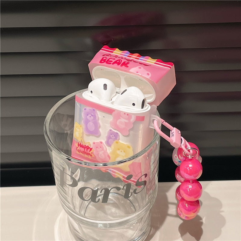 Kawaii 3D Candy Packaging Bag Earphone Case For Airpods