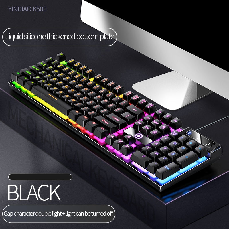 Color-Matching Backlit Wired Keyboard