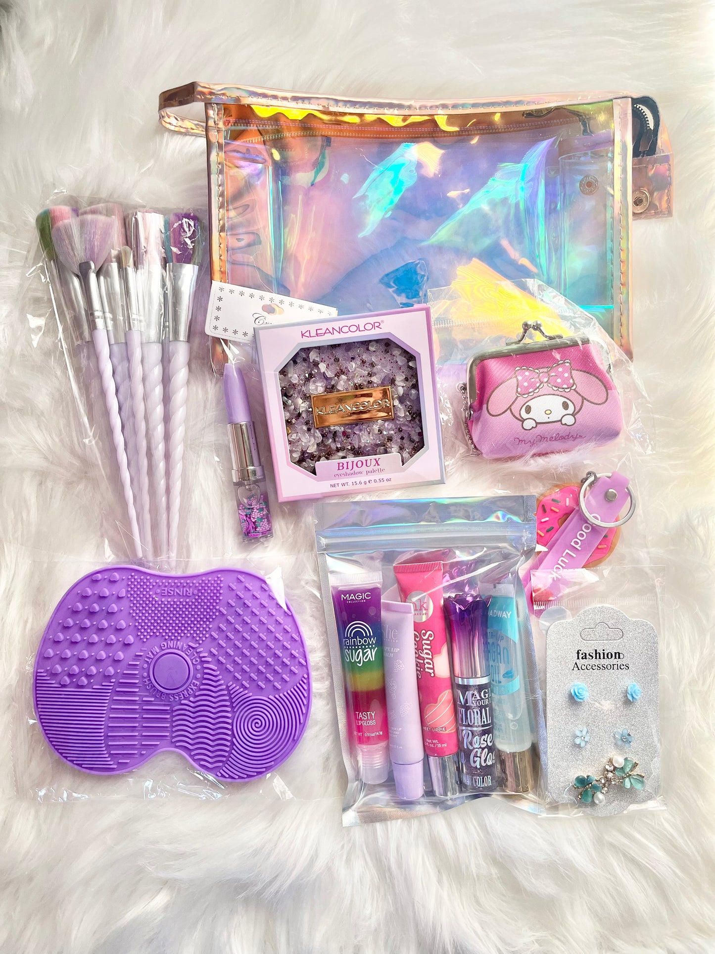 Holographic Cosmetic Bag bundle