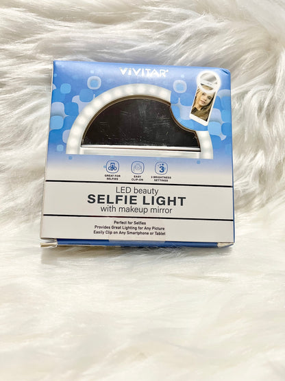 LED Selfie Ring Light with Makeup Mirror